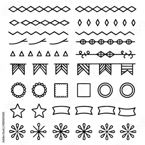 Versatile vector icon set for ui, web, and branding