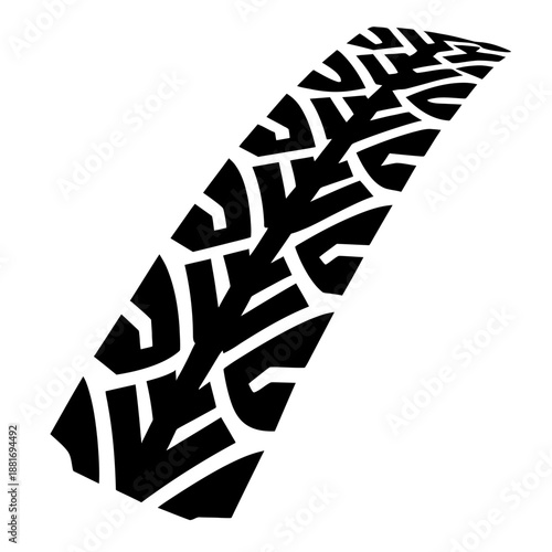 abstract tire track vector illustration
