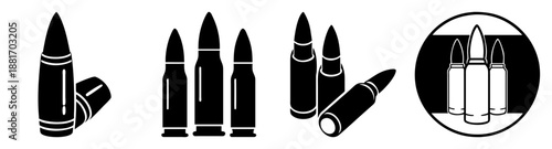 A black and white image of various views of a missile or rocket