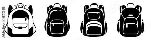 Overhead views of various cars from above in black and white silhouette