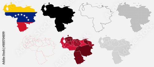 Collection of Venezuela Map American Country