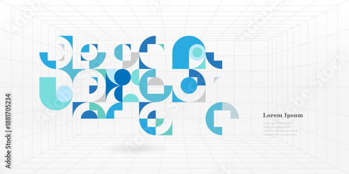 幾何学 抽象 サークル 建築 グリッド パターン 背景