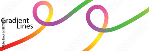 Abstract Color Gradient wavy  colorful gradient line  Colorful gradient strokes and swirls