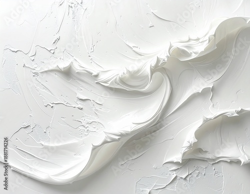 Flowing White Creamy Texture