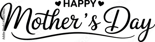 Happy mothers day greeting card design inspiration love heart