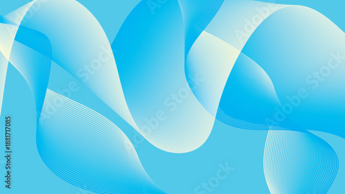 Dynamic Light Blue Gradient Waves