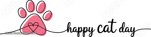 Obraz Happy cat day celebrations cute feline friends pet lovers gift