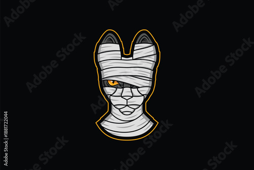 Mummy cat logo