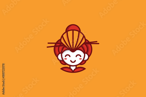 Japanese style people logo