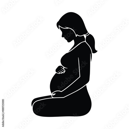 Black silhouette of a man running for fitness jogging and athletic training concepts