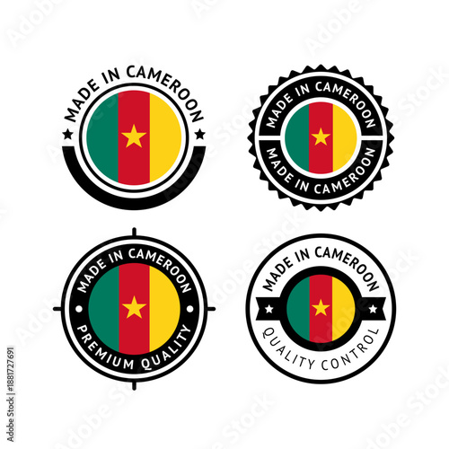 National flag of the Republic of Cameroon