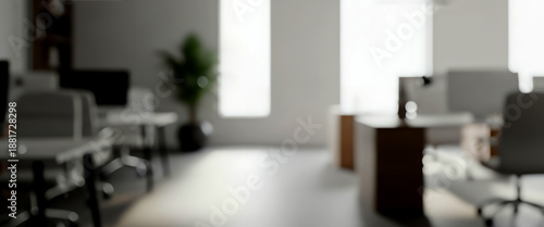 Fully blurred luxury office background with refined professional look. Ideal for premium corporate branding and advertising.