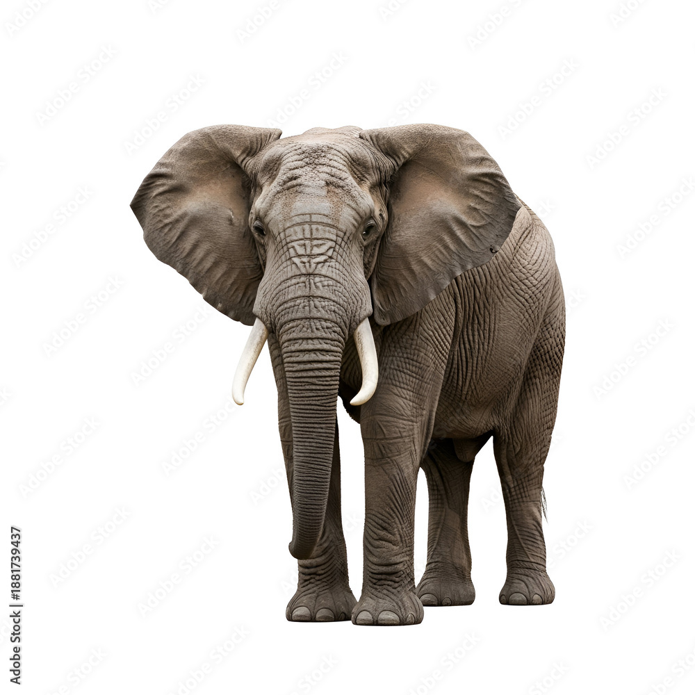 Fototapeta premium African savanna elephant in natural habitat