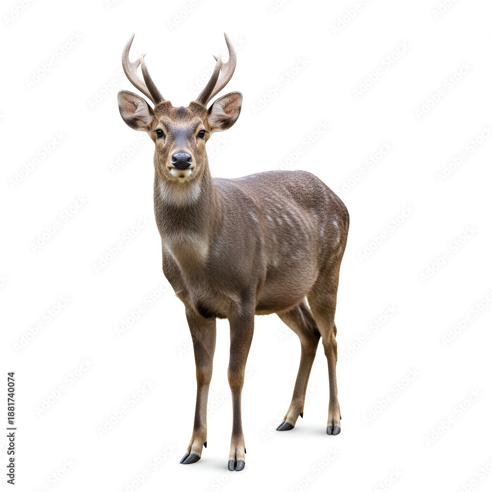 Obraz premium Chinese water deer wildlife animal portrait