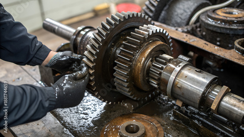 Professional industrial safety equipment featuring yellow hard hat, safety vest, and fire extinguisher for workplace protection.