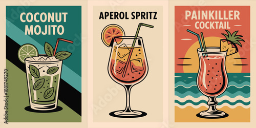 Coconut Mojito cocktail in a tall glass with fresh mint and lime slices on a teal background