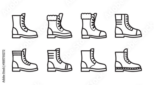 Collection of classic winter boots