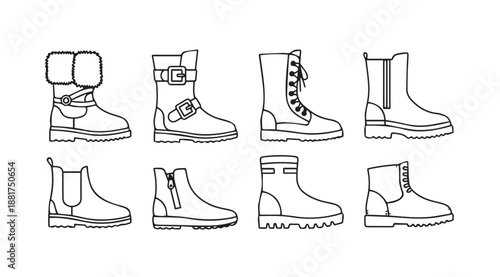Collection of winter boots