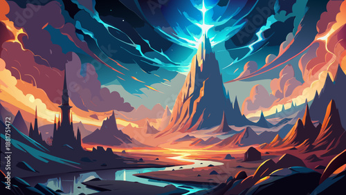 camping in the mountains