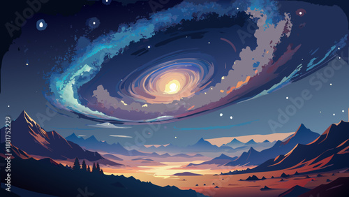 sunrise over the mountains