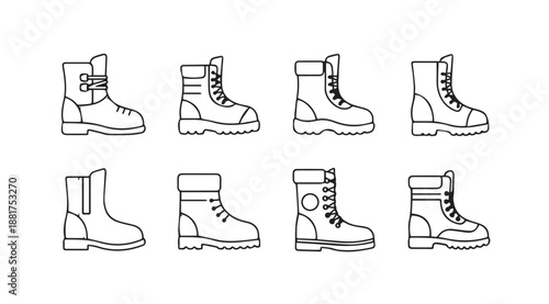 Collection of various boot designs