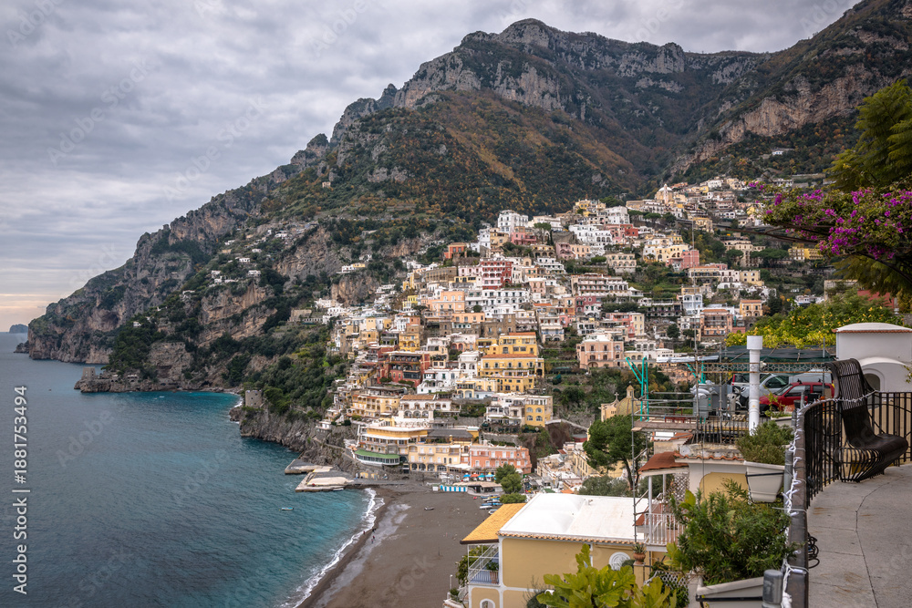 Fototapeta premium Views from the town of Positano, Italy