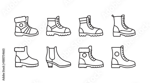 Collection of various boot styles