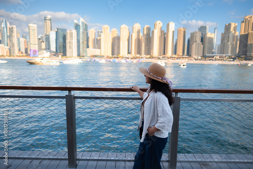 Photography Solo travel moment in Dubai showcasing travel goals hygge lifestyle and urban fr