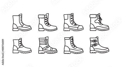 Collection of various boot styles