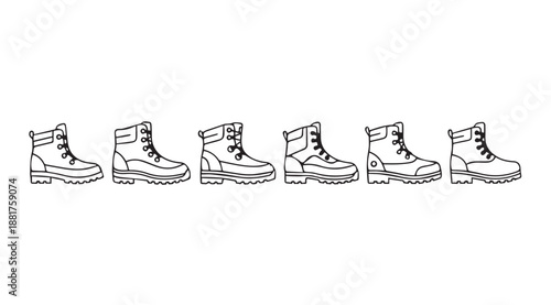 Collection of classic lace-up boots