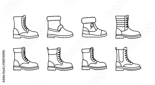 Collection of winter boots