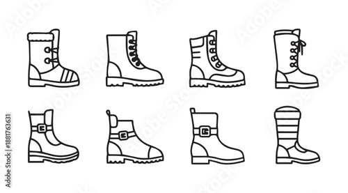 Collection of winter boots