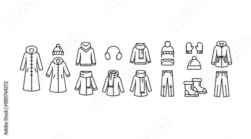 Winter clothing collection