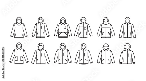 Collection of various jackets