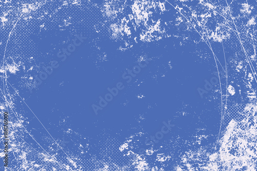 Ice Blue Grunge Texture Background. Abstract rough distressed paint strokes, scratch lines and heavy ink splatter. Overlay retro backdrop. Rugged abstract backdrop. Old grungy texture. Perfect for