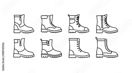Collection of various boot styles