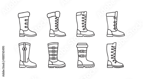 Collection of winter boots