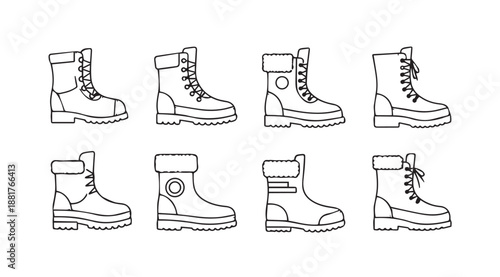 Collection of various boot styles