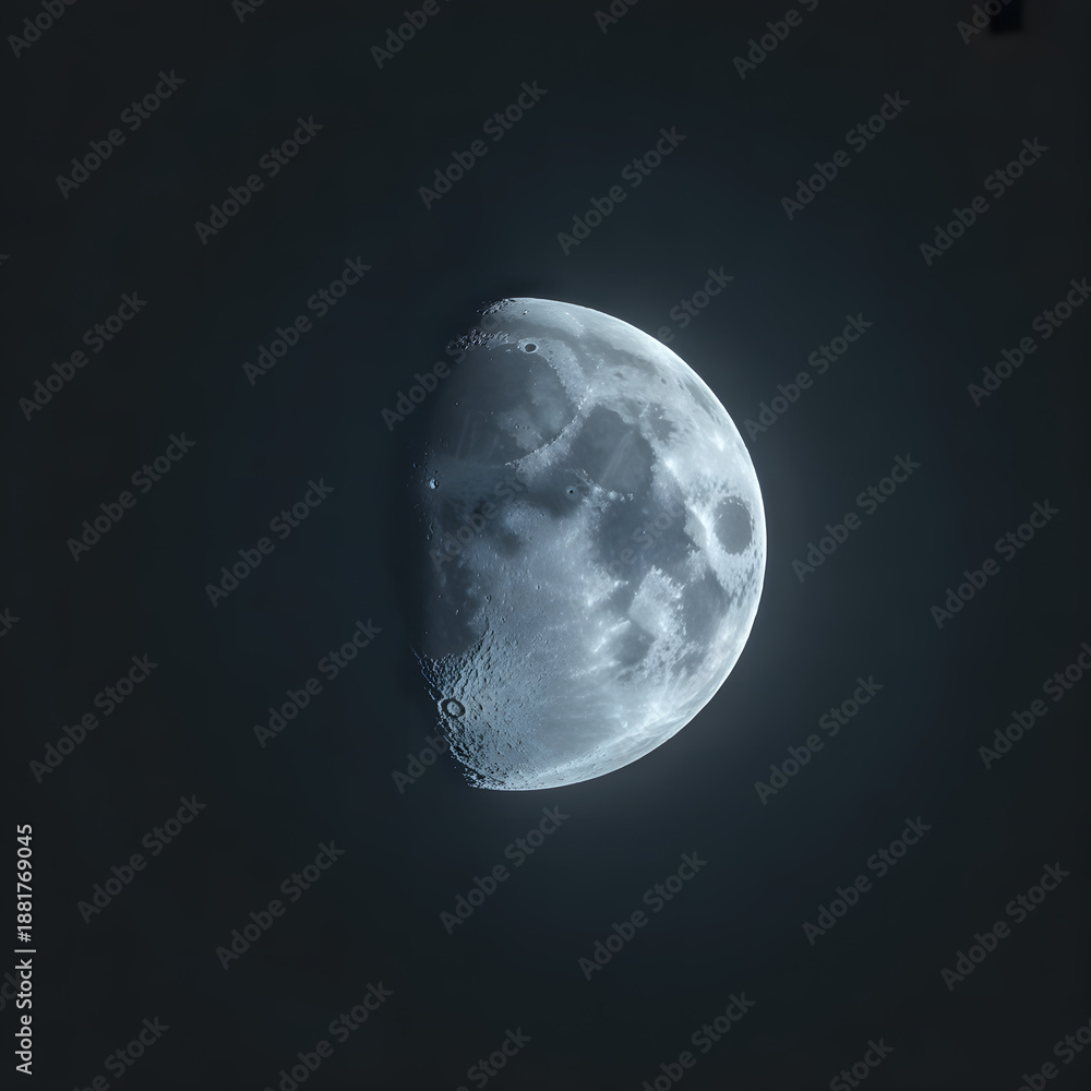custom made wallpaper toronto digitalBright Large Moon on Dark Night Sky Background