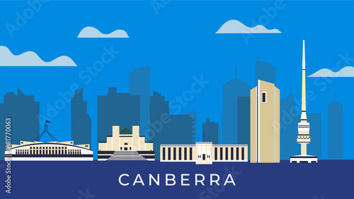 Canberra Australia travel background