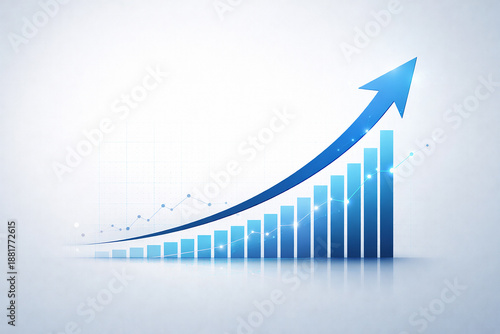 Financial Growth and Business Success Concept Illustration