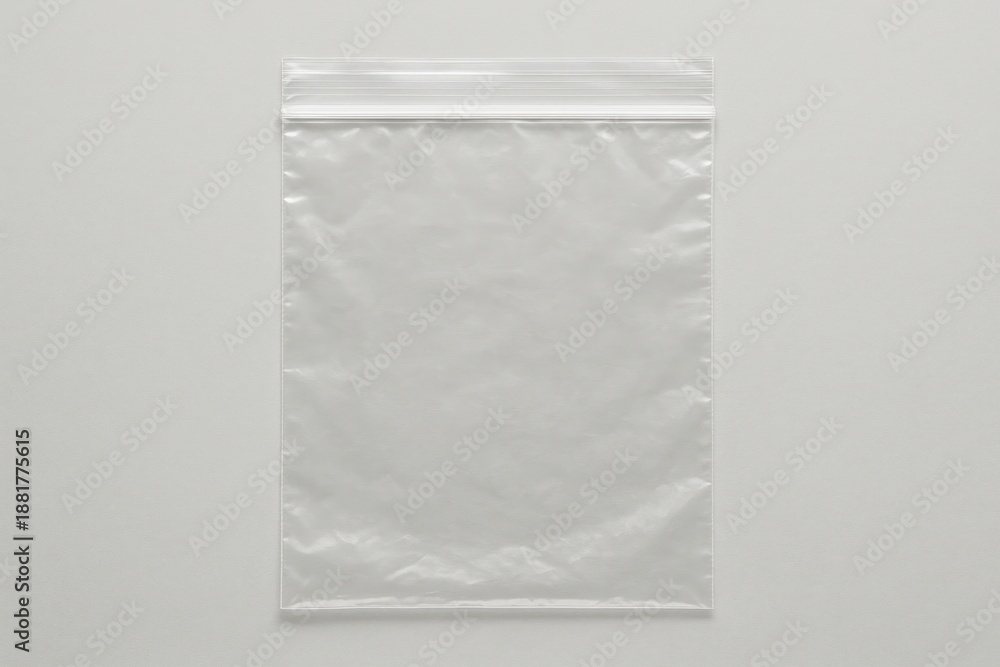 Obraz premium Transparent resealable plastic bag