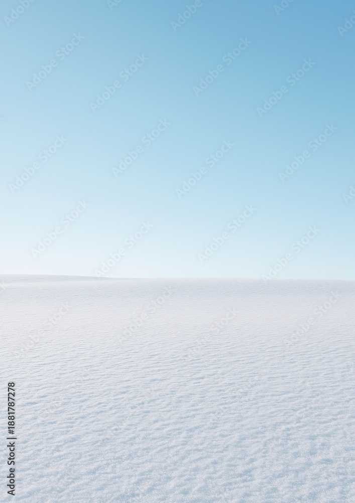 Fototapeta premium Serene snowy landscape under sky