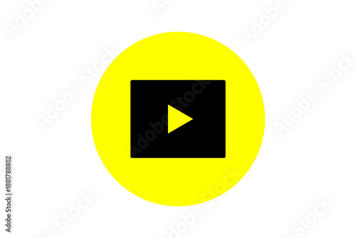 Yellow and Black Play Icon - Video player and multimedia streaming symbol in Yellow and Black isolated on transparent background for cinema, movies, and content platform design. Free Download Yellow and Black Play Icon - Video player and multimedia streaming symbol in Yellow and Black isolated on transparent background for cinema, movies, and content platform design. - GFXLoad