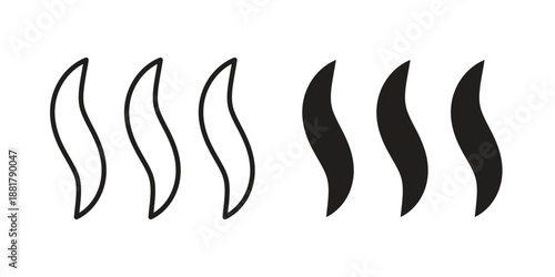 Heat icons. Line Illustration Vector Template. Clipart concept illustration