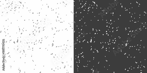 A stark contrast black and white speckled background with random distribution