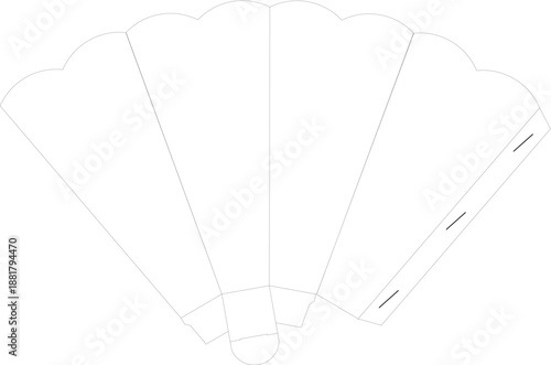 Popcorn Box Cut File Ai, Eps, Pdf, Dxf, Cdr, Case, Box Vector Dieline Cutting File