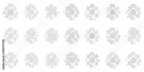 A series of ornate oval frame designs in a light gray tone