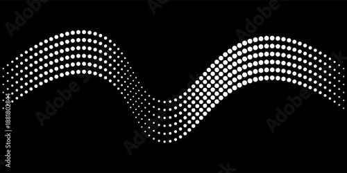 Circular spiral sound wave rhythm. vektor