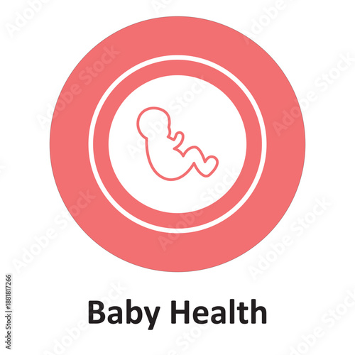 Baby Health Vector Icon which can easily modify or edit